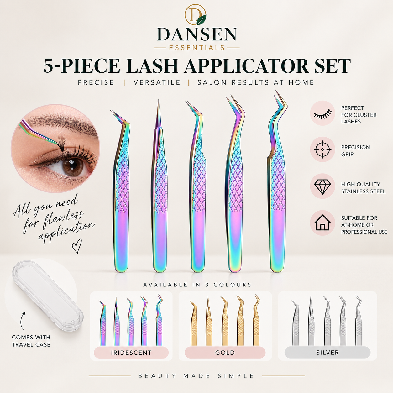 5-Piece Lash Applicator Set