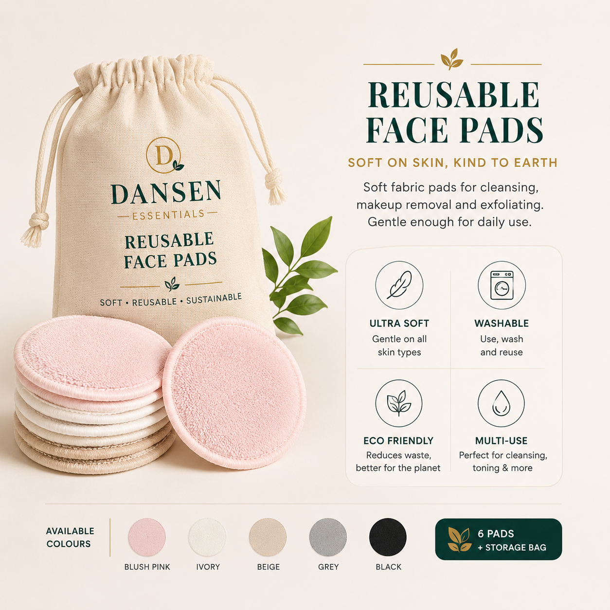 Reusable Face Pads